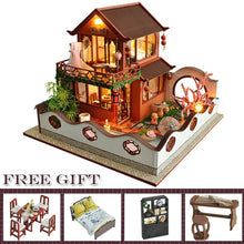 Load image into Gallery viewer, Furnitures Wooden House Courtyard Dwelling Toys For Children Birthday Gift